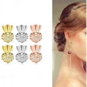6 Paires De L&egrave;ve-Boucles D'oreilles Hypoallerg&eacute;niques Pour Lobes Tombants,Dos De Boucles D'oreilles S&eacute;curis&eacute;s Soutien D'oreille Cadeau De No&euml;l - Neuf