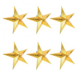 6pcs F&ecirc;te de No&euml;l des &Eacute;toiles abat-jour abat-jour Plafond Suspendus Ornement - Neuf
