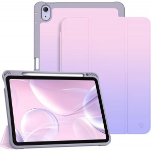 LORANKA-Coque pour iPad Air 11 Pouces M3/M2 (2025/2024), iPad Air 5/4 10.9 Pouces (2022/2020), &Eacute;tui avec Rangement de Stylet, Housse Antichoc Arri&egrave;re Souple Veille/R&eacute;veil Auto, Ombre Fantaisie - Neuf