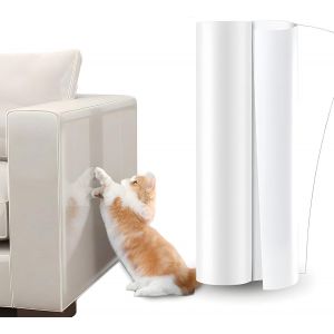 Kalanka-Protection Canape Chat Anti Griffe 20 * 500cm Protecteur De Meubles Anti-Rayures Pour Chat, Transparent Autocollant Rouleau Adhesif Protection Flim Pour Porte Mur Meuble Table - Neuf