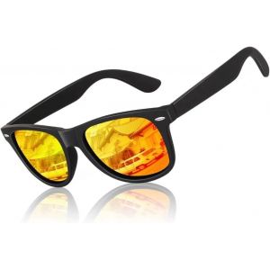 Lunettes De Soleil Polarisées Pour Homme Femme Classique Lunettes De Conduite Anti-Uv Lunettes De Soleil Design Rétro Des Années 80 - Neuf