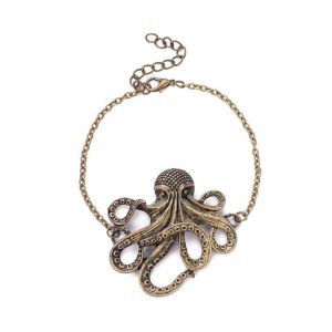 Bracelet Pendentif Pieuvre En Alliage Pour Homme, Bijou Tendance - Neuf