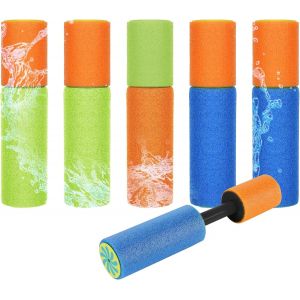 Kal-6 Pi&egrave;ces Pistolet A Eau,Pistolets Et Fusils &Agrave; Eau,Mini Pistolet A Eau Jouets D'&eacute;t&eacute; Pour Piscine, Jardin, Plage, F&ecirc;te, Jeux D'eau Exterieur, Jeux Piscine Enfant - Neuf
