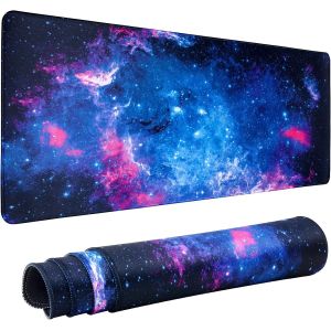 Tapis de souris de jeu avec base en caoutchouc antid&iquest;&iquest;rapant, motif n&iquest;&iquest;buleuse, pour ordinateurs, ordinateurs portables, accessoires de bureau (n&iquest;&iquest;buleuse) - Neuf