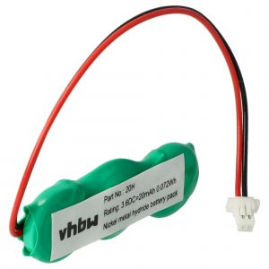 vhbw Pile BIOS compatible avec Symbol MC9090-GJ0HBAGA2WW, MC9090-GJ0HBEGA2WR, MC9090-GJ0HBEGA25R pc, ordinateur notebook (20mAh, 3,6V, NiMH) - Neuf
