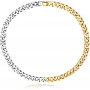 Kal-Collier Tennis Pour Femmes ¿ Élégant Collier En Oxyde De Zirconium, Chaîne En Or Et Argent ¿ Bijou Raffiné Pour Toutes Les Occasions - Neuf