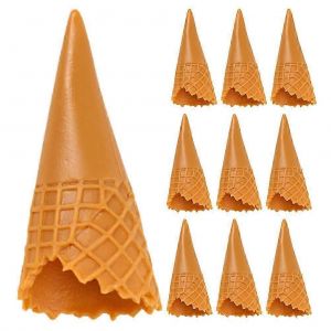 15pcs vide cône de crème glacée modèle mini cône de crème glacée cornets de crème glacée artificiels - Neuf