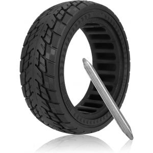 Fastvert Solid Tyre For Dualtron Mini & Speedway Lightweight Scooter &iquest; Unbreakable Tyre 8.5 X 2.5 Inches Anti-Puncture Non-Slip For Electric Scooter (1 Piece) (Includes A Lever) - Neuf