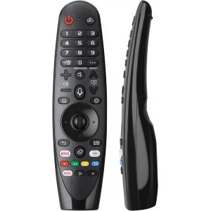 T&eacute;l&eacute;commande vocale universelle pour Smart TV, remplacement R-emote C-ontrol avec fonction V-oice et pointeur compatible avec t&eacute;l&eacute;commande TV L-G AN-MR20GA MR19BA MR18BA MR650A, etc. - Neuf