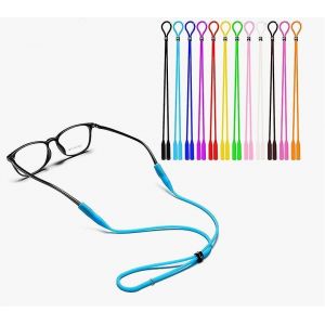 Cordon De Lunettes R&eacute;glable &iquest; Lani&egrave;re En Cuir Pu Antid&eacute;rapant Pour Un Maintien S&ucirc;r Et &Eacute;l&eacute;gant Des Lunettes &iquest; 12 Couleurs Disponibles - Neuf