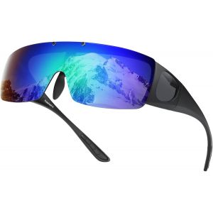 Kathlelxh-Lunettes De Soleil Polarisées Pour Hommes Et Femmes - Verres Rabattables - Protection Contre L'éblouissement - Pour Porteurs De Lunettes[H1205] - Neuf