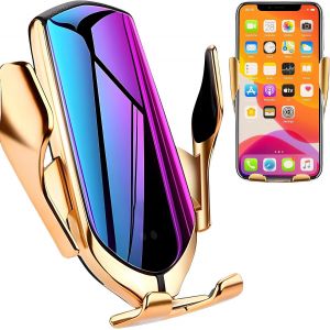Eryi-Support De Voiture Avec Chargeur Qi À Charge Rapide 10w, Support De Téléphone Portable Sans Fil Avec Fonction De Charge Par [3443] - Neuf