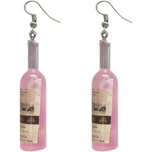 Kal-1 Paire Bouteille Boucles D'oreilles Bouteille De Vin Bouteille Shap Crochet Boucles D'oreilles Oreille Bijoux Cadeau - Neuf