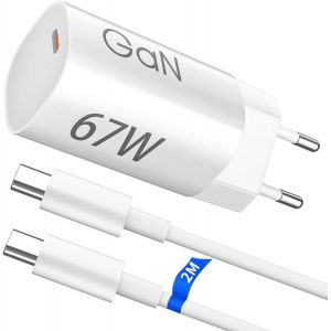 Cheng-67w Chargeur Rapide Usb C Pour Xiaomi 14t 13t 13 Lite Pad 7 Pro,Usb C Chargeur Secteur Avec Gan Tech Chargeur Turbo 6a Câble Typ C 2m Pour Xiaomi Redmi Note 14 13 12 11 Pro 14s 14c Poco X7 M7 X - Neuf