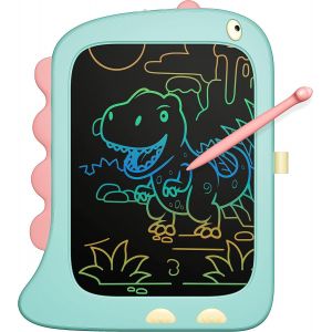 Tablette graphique pour enfants de 2 &agrave; 3 ans, tablette d'&eacute;criture LCD, tablette &agrave; dessin, ardoise magique, dinosaure, pour gar&ccedil;ons et filles de 2, 3, 4, 5 et 6 ans, cadeaux d'anniversaire (bleu) - Neuf