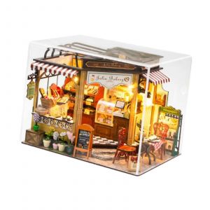 Kit de bricolage pour maison de poupée miniature, assemblage requis, pour les enfants et les amis, cadeaux de vacances - Neuf