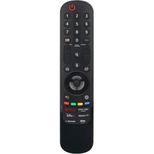 Remplacement Mr24Gn Magic Motion Sensor Télécommande Tv Convient Pour Lg Akb76045103 4K Smart Oled Tv With Voice Search,Magic Air Mouse Function,6 Shortcut Keys - Neuf