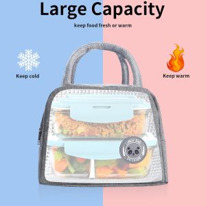 (B) 2 pi&egrave;ces sac &agrave; lunch isotherme, sac &agrave; lunch isotherme, sac &agrave; main pour femmes hommes enfants bureau, sac &agrave; lunch pour hommes - Neuf