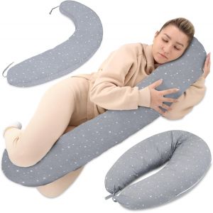 Coussin De Grossesse Et Allaitement 190 Cm &iquest; Coussin Maternit&eacute; Et Corps Oreiller De Grossesse Soutien Pour Dormir Sur Le C&ocirc;t&eacute; Et Allaiter Parfait Pour Femme Enceinte Oreillers En Forme De C Oeko-Tex - Neuf