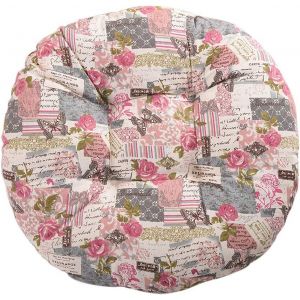 Coussin De Chaise Rond, Coussin D'assise, Motif Floral, Imprim&eacute; Animal - Neuf