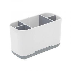 Porte-brosse à dents pour salle de bain(Gris)-grand, porte-brosse à dents avec fond antidérapant, détachable pour un nettoyage facile en plastique ABS - Neuf