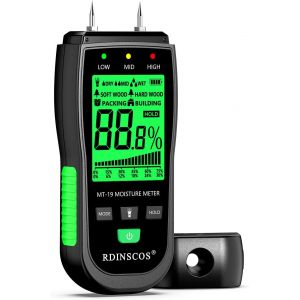 Testeur Humidite Bois Ecran LCD Detecteur Humidite Bois de Chauffage Murs Maconnerie Beton - Neuf
