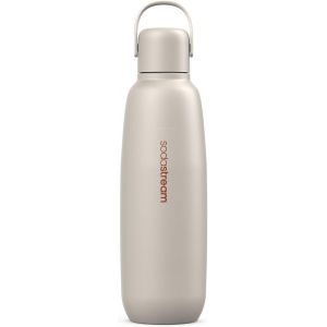 Jgd-Sodastream Fizz&go Cool Bouteille En M&eacute;tal Blanc Sable De 0,9 L - Passe Au Lave-Vaisselle - Compatible Avec Duo, E-Duo, Terra - Garde Au Chaud Et Au Froid Jusqu'&agrave; 12 Heures - Sans Bpa - 1 Pi&egrave;ce - Neuf