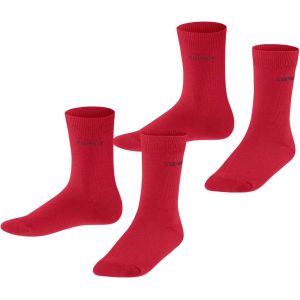 Kalanka-Mixte Enfant Foot Logo 2-Pack Chaussettes Respirantes Durables Biologiques Coton Renforc&eacute;es Douces Couture Plate Aux Orteils Unies Pour Vie Quotidienne Et &Eacute;cole Multipack Lot De 2 Paires - Neuf