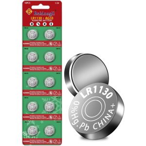 LR1130-1-10 Piles Bouton alcalines AG10 1131 189 1,5 V LR54 - Neuf