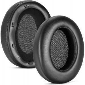 KAL-Coussinets Pour Sony Wh-Xb910N Casque,Xb910N Remplacement Coussinets Housses Bonnets(Noir,Cuir Protéiné) - Neuf