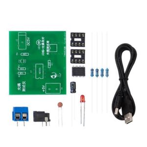 Kit de testeur d'optocoupleur 555 Application Carte de circuit imprimé avec câble CC - Neuf