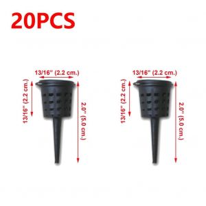 Pots De Pépinière De Racines Automatiques Pour Plantes, Paniers Durables Avec Couvercle, Plastique, Culture D'orchidées, Parc, Couverture De Bonsaï, Navigateur, 80-10 Pièces.20pcs - Neuf