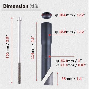 Subzonal-Adaptateur De Potence Plongeur 22,2 Mm 25,4 Mm X 150 Mm Rehausse Potence Riser Extension De V&eacute;lo Pour Vtt V&eacute;lo De Route - Neuf