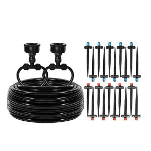 Kit d'irrigation goutte à goutte à connexion rapide de 110 pieds, système d'arrosage de jardin - Neuf