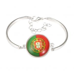 Bracelet En Alliage Pour Femme, Motif Drapeau National, Cadeau (Drapeau Du Portugal) - Neuf