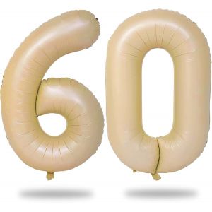 Grands Ballons Vert Sauge En Forme De Chiffre 30 ¿ 101,6 Cm ¿ Feuille D'Aluminium Olive 3 & 0 ¿ Auto-Gonflant ¿ Ballons Décoratifs De Fête Pour Femme ¿ 101,6 Cm - Neuf