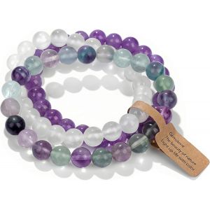Eryi-Bracelet Pierre Naturelle Hommes Et Femmes 8mm Bracelet De Boîte À Cadeau Exquis - Neuf