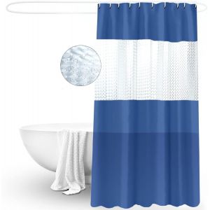 Rideaux de douche, doublure de rideau de douche en tissu bleu S - Neuf