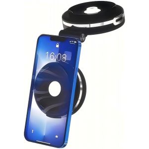 Support de t&eacute;l&eacute;phone &agrave; ventouse &eacute;lectrique pour voiture - Support de t&eacute;l&eacute;phone r&eacute;glable pour tableau de bord - Ventouse bilat&eacute;rale - Support de t&eacute;l&eacute;phone mains libres pour voiture - Ventouse - Neuf