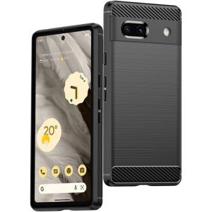 Kal-Coque Pour Google Pixel 7a Cover [Anti-Choc Air Cushion][Texture Fibre De Carbone ] Anti-Choc Silicone Housse Etui Pour Google Pixel 7a Bumper Housse Etui De Protection Souple Case - Neuf