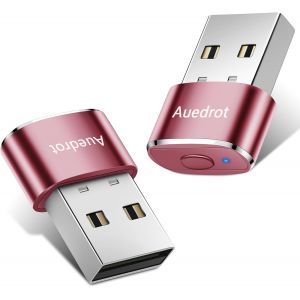 Mouse Jiggler Usb Mouse Mover Ind&eacute;tectable Avec 2 Modes De Mouvement, Jiggler Souris En M&eacute;tal, Sans Pilote, Plug & Play, Garder L'Ordinateur/Ordinateur Portable &Eacute;veill&eacute;, Rose Gold[ZHB2005] - Neuf