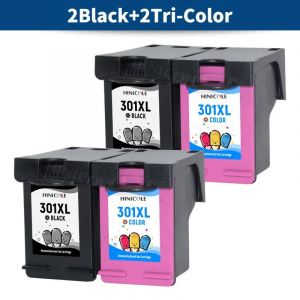 2Pack 301XL cartouche d'encre de remplacement pour HP 301 XL pour HP Deskjet 3051a 3052a 3054a 3055a 3056a 3057a 3059a 3510 35112 Black 2 Color - Neuf