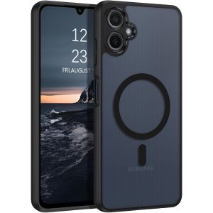 TRAHOO-Coque pour Samsung A06 4G, Compatible avec MagSafe, Magn&eacute;tique Etui Samsung A06 4G Translucide Mat Arri&egrave;re Housse Protection Cam&eacute;ra Antichoc Anti-Rayures Case pour Samsung Galaxy A06 4G, Noir - Neuf