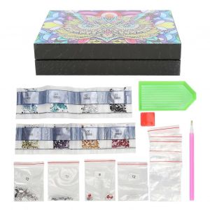 Peinture Au Diamant Bo&icirc;te &Agrave; Bijoux 5d Bricolage Bureau Rangement Conteneur Kits De Broderie D&eacute;coration Int&eacute;rieure - Neuf