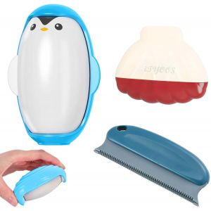 Mevronisshop-3 Pi&egrave;ces Rouleau Poils Animaux Reutilisable, Lint Remover Roller, Brosse Poil Chat, Rouleau Anti Peluche, Brosse Anti Poils Animaux Pour Canap&eacute;s, Tapis, V&ecirc;tements Et Literie - Neuf