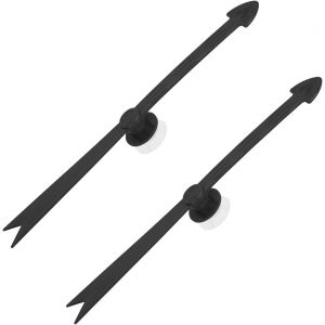 Eryi-2pcs Grande Toupie À Flèche, Toupie À Flèche En Plastique Détachable Noire Avec Ventouse Forte Puissance D'aspiration Pour Jeu Jeu De Société Maison Fête - Neuf