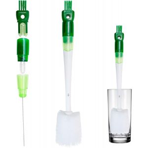 Chenquansarl-Ensemble De S De Nettoyage Multifonction 5 En 1 ¿ Long Manche Vert Clair ¿ S De Nettoyage Pour Biberons, Pailles, Becs Bouilloires, Biberons Étroits Et Fentes De Tasse Avec - Neuf