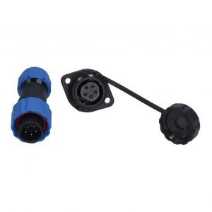 Prise aviation étanche à bride SP16,IP68,mâle et femelle,connecteur étanche à bride,5 conducteurs (250 V 5 A) - Neuf
