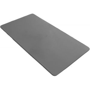Sjzg-Elastique Nappe De Table Cuir Pu Nappe Rectangulaire Imperméable Résistant À L'huile Couverture Gris,80_X_120_Cm - Neuf