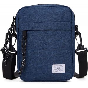 TRAHOO-Pochette &agrave; Bandouli&egrave;re pour T&eacute;l&eacute;phone Portable, Vertical Sac &agrave; Bandouli&egrave;re pour Smartphone Homme, Portefeuille Sac &agrave; &Eacute;paule Hommes Sac &agrave; Main de T&eacute;l&eacute;phone Sacoche Etui avec Bandouli&egrave;re R&eacute;glabl - Neuf